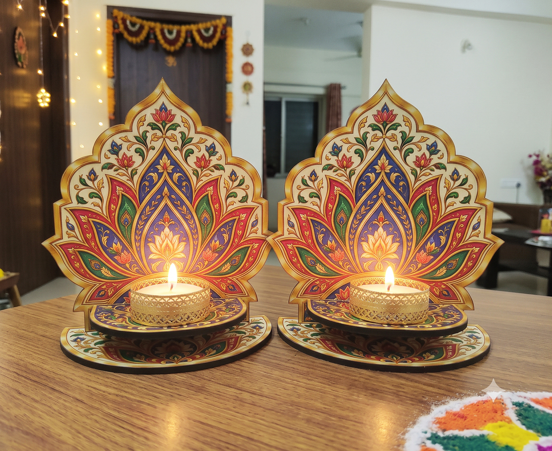 PADMA KALA – Festive Diya Set of 2